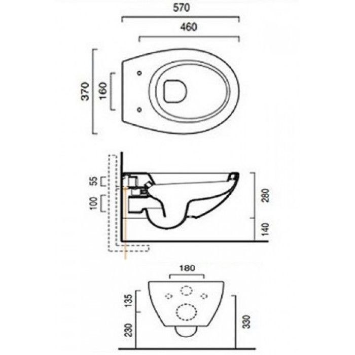 Подвесной унитаз Catalano Velis