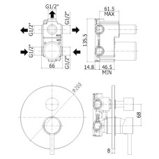 Смеситель Paffoni Birillo BI019CR