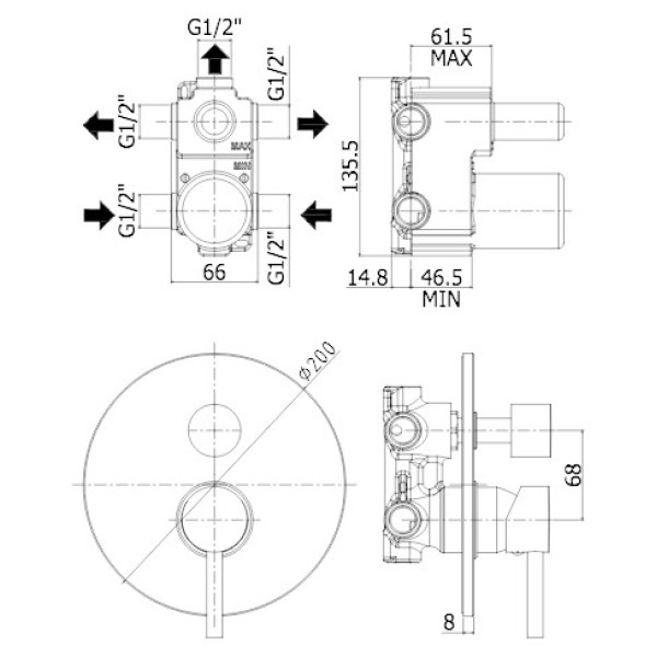 Смеситель Paffoni Birillo BI019CR
