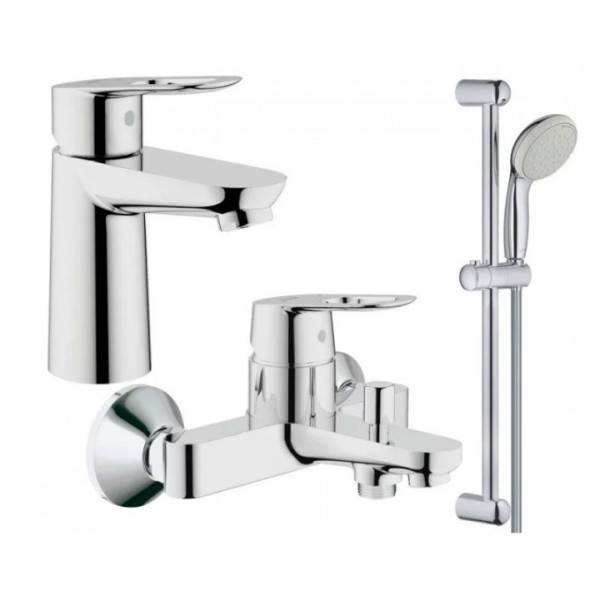 Grohe Набор смесителей BAU LOOP 3 в 1 для ванны (123214S)