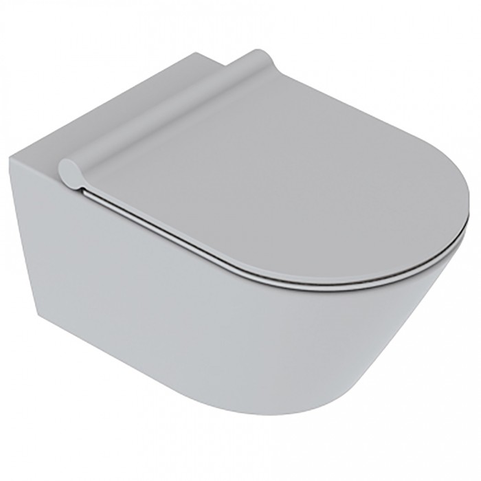 Подвесной безободковый унитаз Catalano New Zero NewFlush, cemento satinato