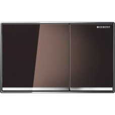 Клавиша смыва Geberit Omega60, металл/стекло умбра 115.081.SQ.1
