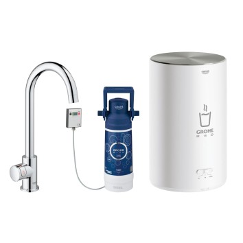 Смеситель и бойлер для раковины GROHE Red Mono M-size 30085001