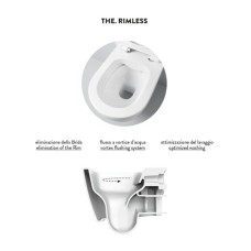 Напольный унитаз безободковый Artceram A16 (ASV004 01;86) white glossy/cementina