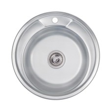 Кухонная мойка Lidz 490-A Micro Decor 0,8 мм (LIDZ490ADEC)