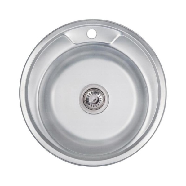 Кухонная мойка Lidz 490-A Micro Decor 0,8 мм (LIDZ490ADEC)
