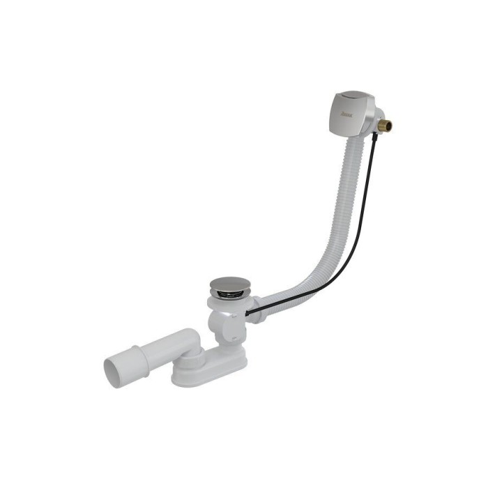 Сифон для ванны Ravak с заполнением переливом 570 Полуавтомат Хром