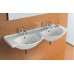 Керамическая раковина 125 см Hatria Sophie, белый (Y0Q501)
