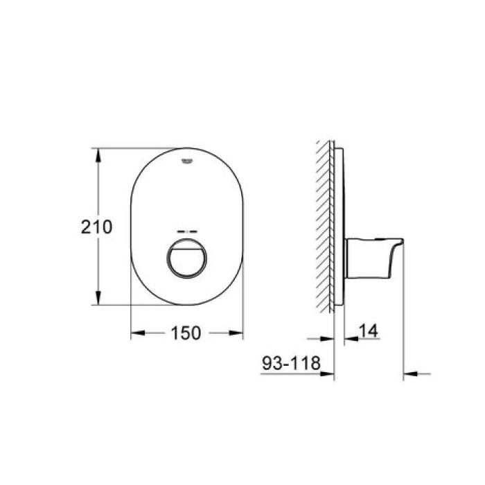 Термостатический смеситель Grohe Grohtherm 2000 NEW 19352001 Термостатический смеситель Grohe Grohtherm 2000 NEW 19352001