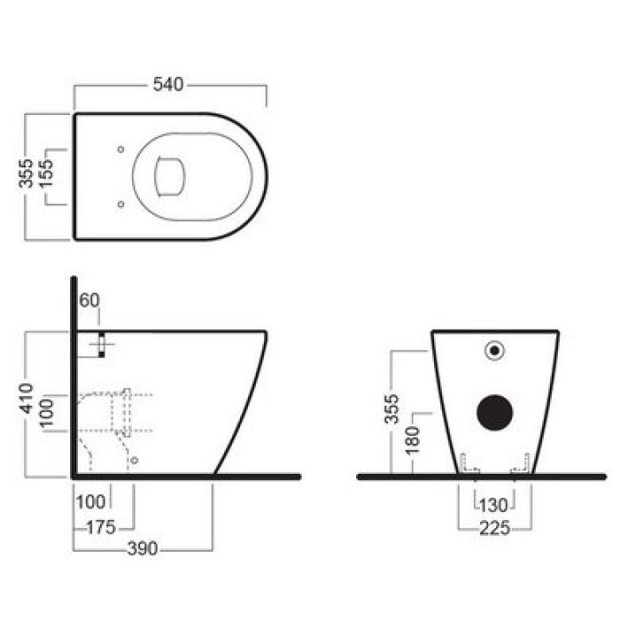 Пристенный унитаз Hatria Fusion Alchemy (A0YxVD01) Пристенный унитаз Hatria Fusion Alchemy (A0YxVD01)