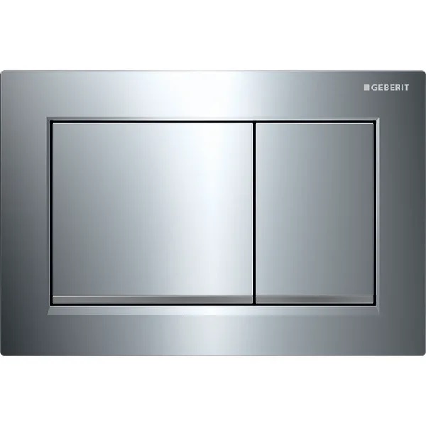 Клавиша смыва Geberit Omega30 пластик, хром глянцевый/хром матовый 115.080.KH.1