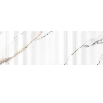 Плитка ITT Ceramic Calacatta Paonazzo Shiny Decor Rect. 29,5x90 см