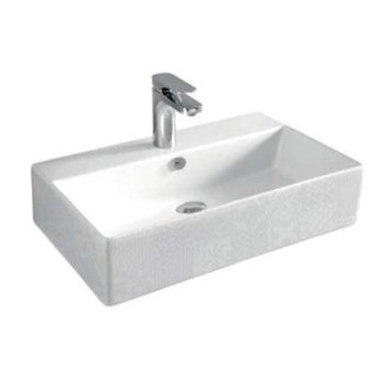Керамическая раковина 50 см Artceram Quadro, white glossy/cementina (QUL001 01;86)