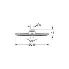 Верхний душ Grohe Rainshower Cosmopolitan 2836800E