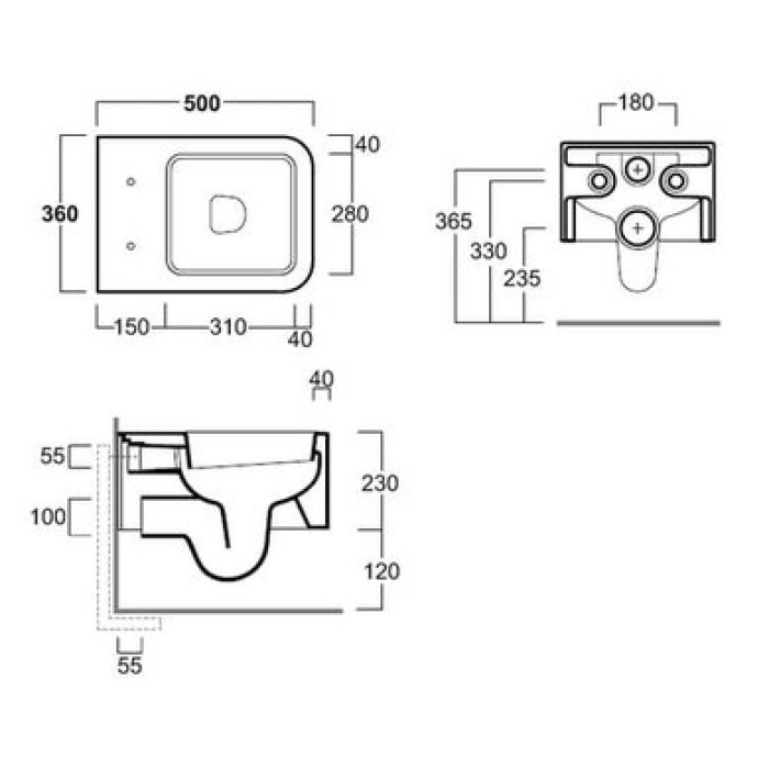 Подвесной унитаз Simas Flow (FL 63) Подвесной унитаз Simas Flow (FL 63)