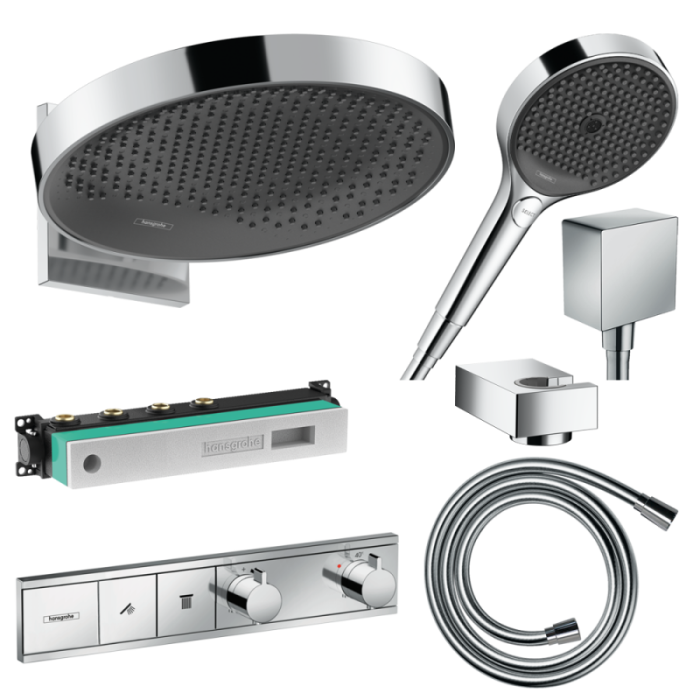 Плитка керамогранит Душевая система Hansgrohe Rainfinity 1012020 для пола