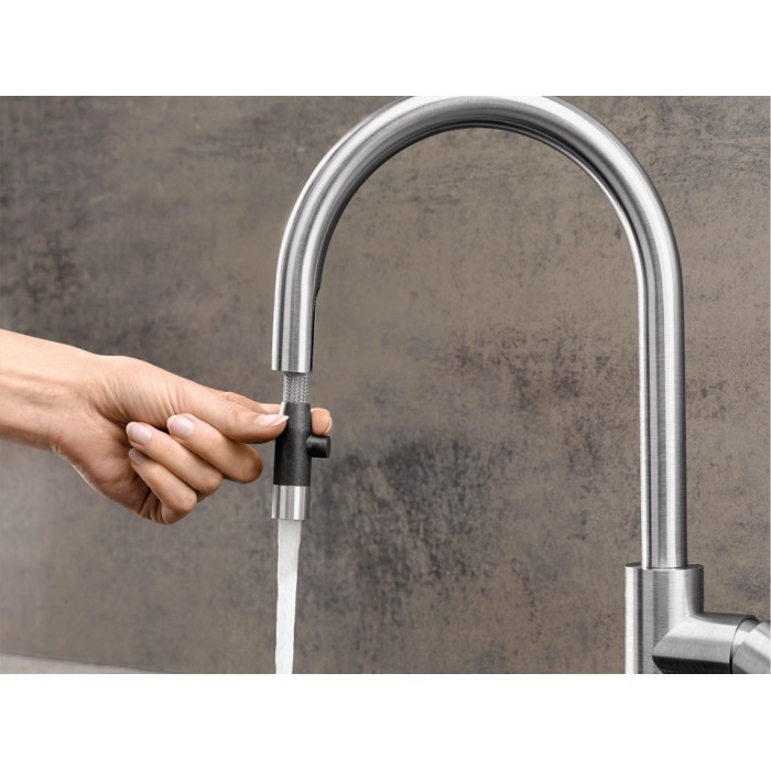 Смеситель кухонный Blanco CANDOR-S нержавеющая сталь 523121