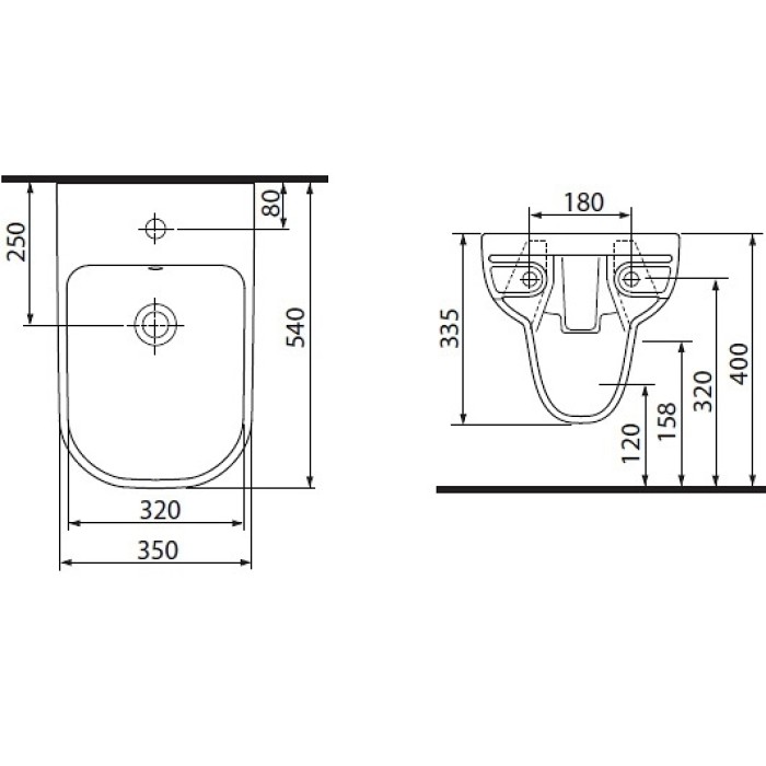 Биде подвесное Kolo Traffic L95100000
