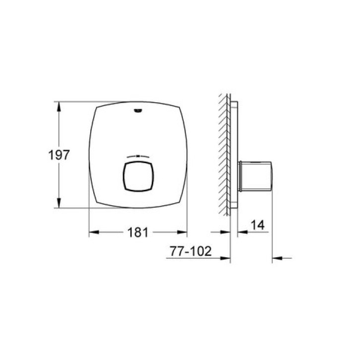 Термостатический смеситель Grohe Grandera 19941000 Термостатический смеситель Grohe Grandera 19941000