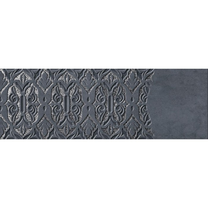 Плитка IBERO Cromat One DECOR POSITIVE NAVY REC-BIS 12×1200×400 под бетон