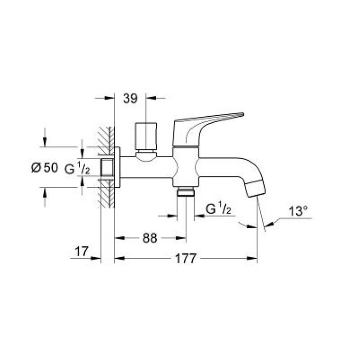 Grohe BauFlow Излив 2 в 1 (20280000)