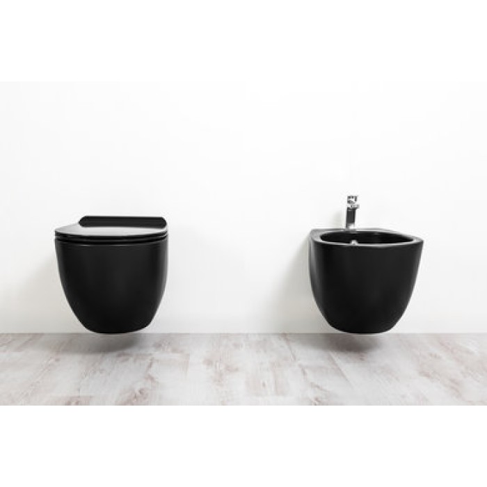 Унитаз подвесной безободковый Simas Vignoni с крышкой soft close (VI 18+VI 004)