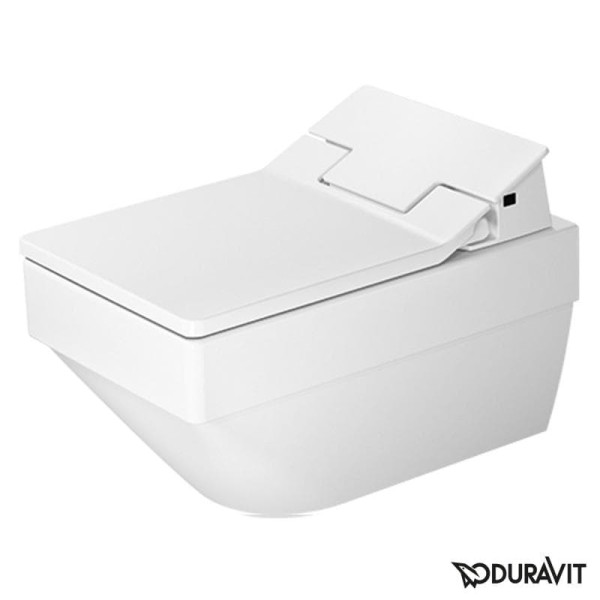 Плитка керамогранит Унитаз подвесной безободковый Duravit Rimless Vero Air SensoWash 2525590000 для пола