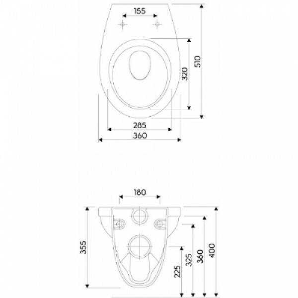 Унитаз подвесной Kolo Idol (M1310002U) с сиденьем Soft Close