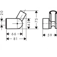 Держатель ручного душа Hansgrohe Porter Vario (28328000)