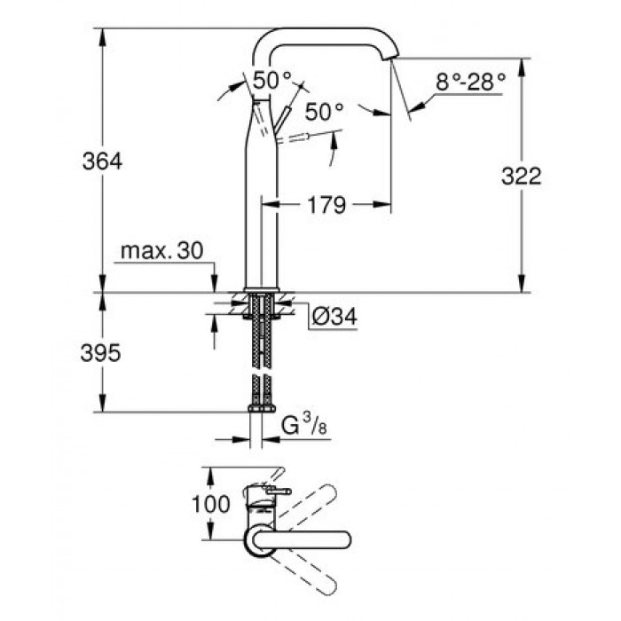 Смеситель для раковины Grohe Essence xL-Size 32901001