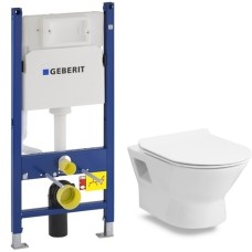 Комплект инсталляция GEBERIT Duofix с унитазом VOLLE FIESTA RIM и сидением slim soft-close 13-77-034+458.126.00.1