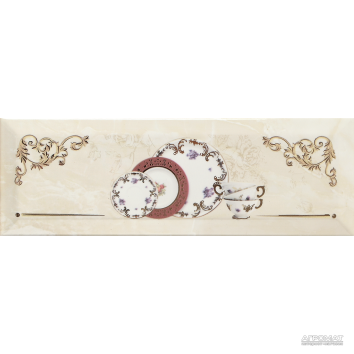 Плитка Monopole Ceramica Petra PRANZO GOLD A декор 8×300×100