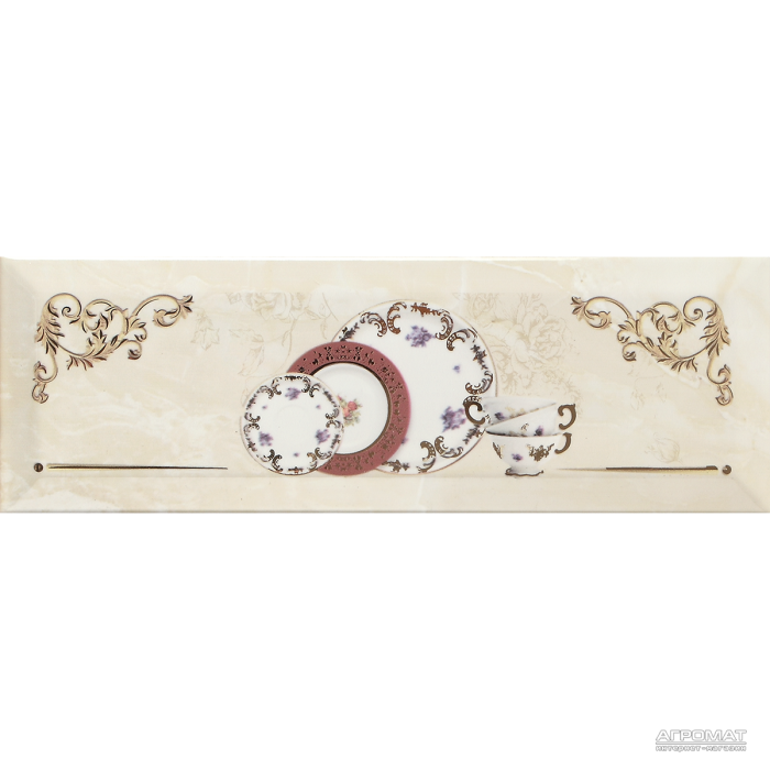 Плитка Monopole Ceramica Petra PRANZO GOLD A декор 8×300×100