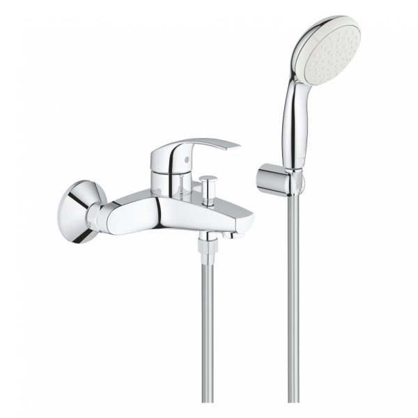 Grohe Eurosmart New Однорычажный смеситель для ванны + душевой набор (3330220A)