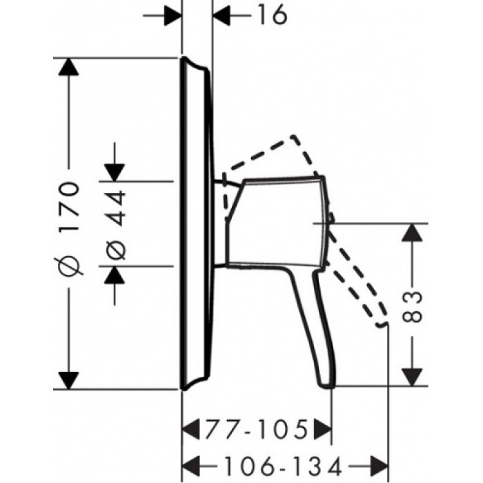 Смеситель для душа Hansgrohe Metropol Classic 31365090 Смеситель для душа Hansgrohe Metropol Classic 31365090