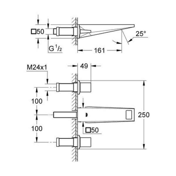 Смеситель для раковины Grohe Allure Brilliant S-Size 20346000