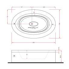 Gruppo Treesse Fusion 231 Ванна в современном стиле 230x150xh67 см