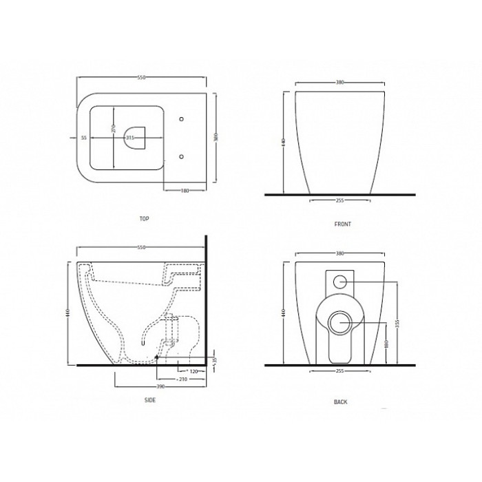 Унитаз напольный Cielo Shui Comfort