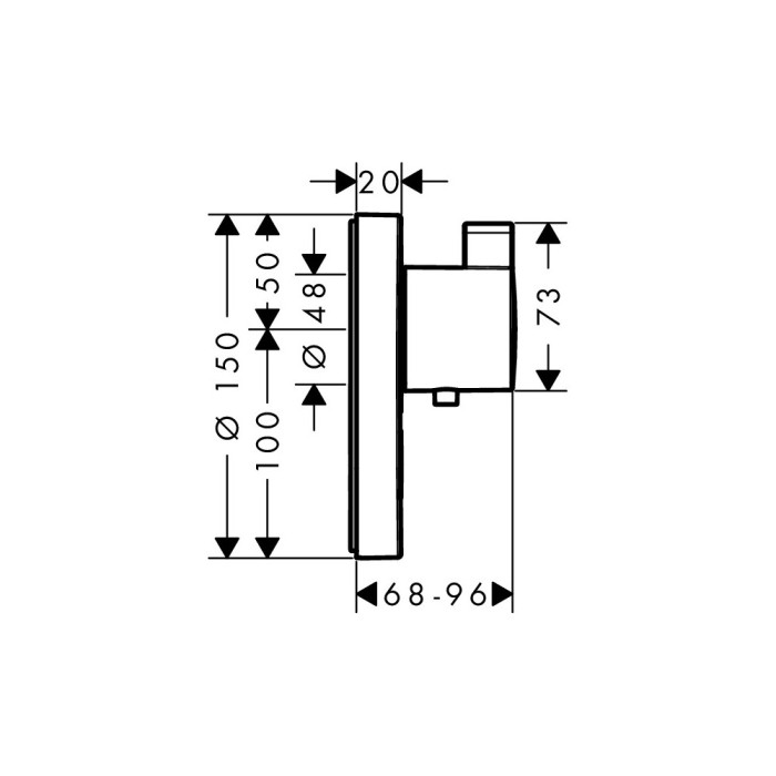 Термостат для душа Hansgrohe ShowerSelect S Highflow 15742000