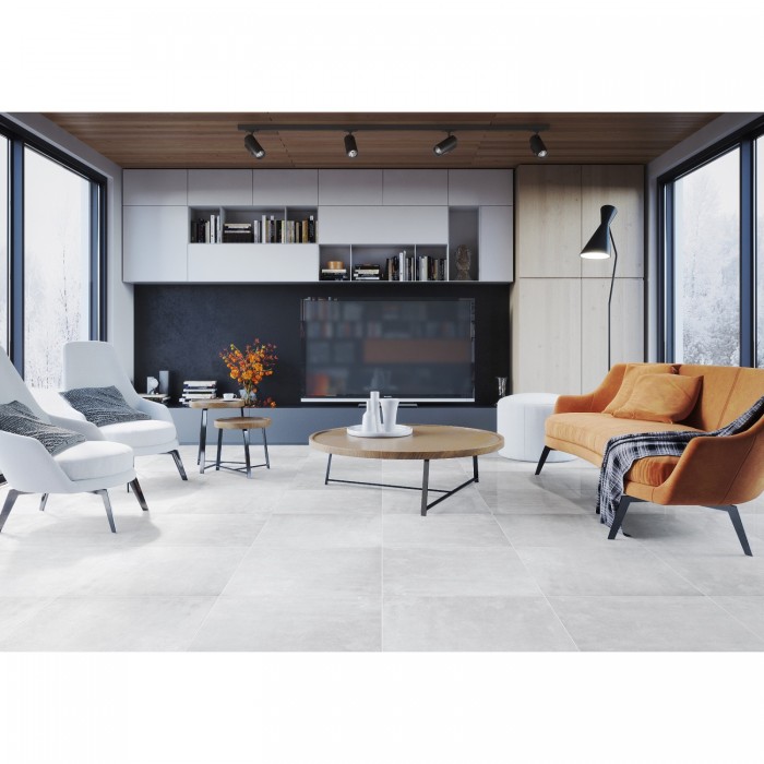 Керамогранит CERRAD PODLOGA TASSERO BIANCO LAPP RECT 8×597×597 под камень