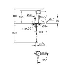 Смеситель для раковины Grohe Concetto S-Size 2338110E