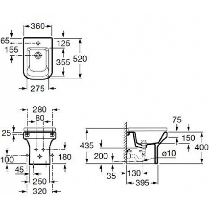 Биде Roca Dama-N A357787000 Биде Roca Dama-N A357787000