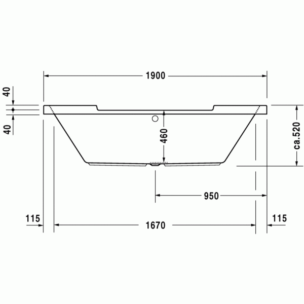 Starck ванна овальная 190 см 700011000000000 в интернет-магазине «Estet Room»