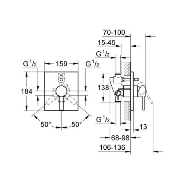 Смеситель однорычажный Grohe Allure 19315000