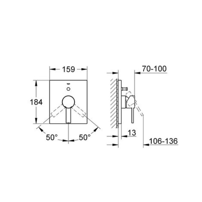 Смеситель однорычажный Grohe Allure 19315000