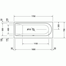 Darling New ванна прямоугольная 170 см 700240000000000 в интернет-магазине «Estet Room»