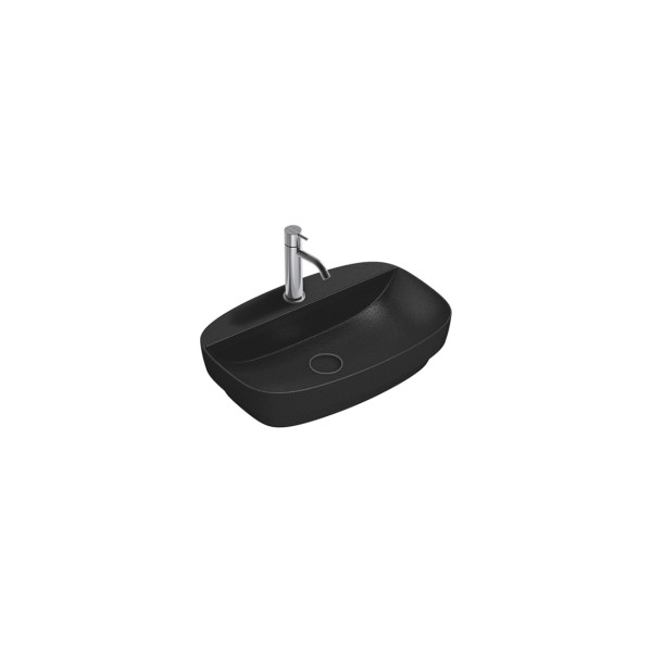 Керамическая раковина 60 см Catalano Green Lux, nero satinato