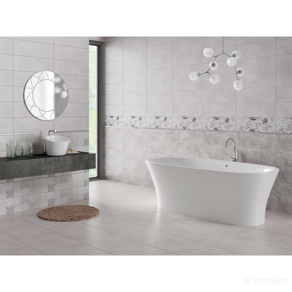 Керамогранит Cersanit Snowdrops LIGHT GREY 9×420×420 под бетон