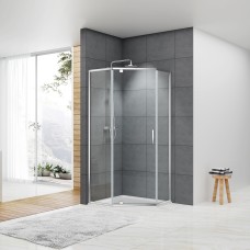 Душова кабіна Devit Art 2.0 FEN0240 100х100 см профіль хром/прозоре скло
