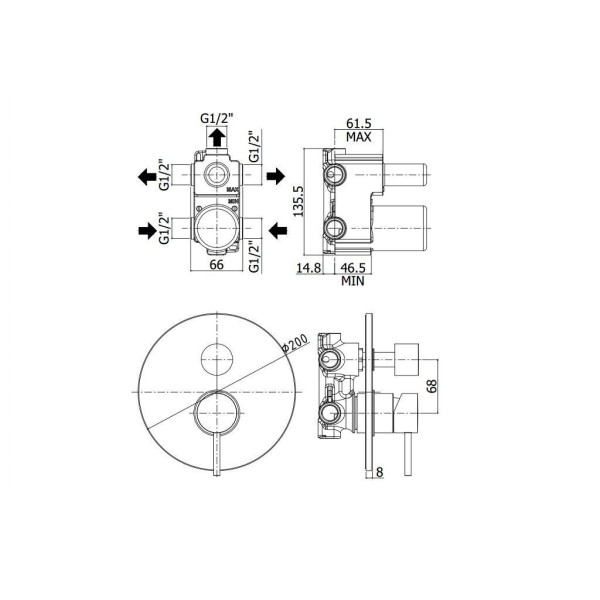 Смеситель Paffoni Light (LIG010CR)